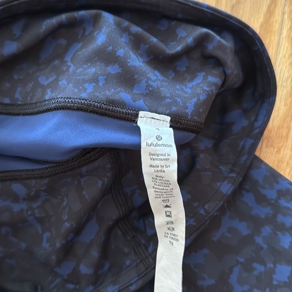 Lululemon 4 Fast Free High-Rise Crop II 23" Non-Reflect Wild Thing Camo Larkspur - Picture 10 of 16